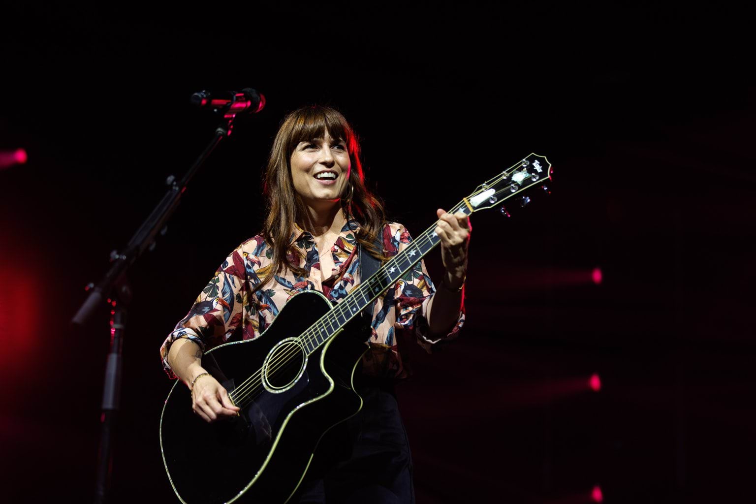 Missy Higgins performing at John Cain Arena.